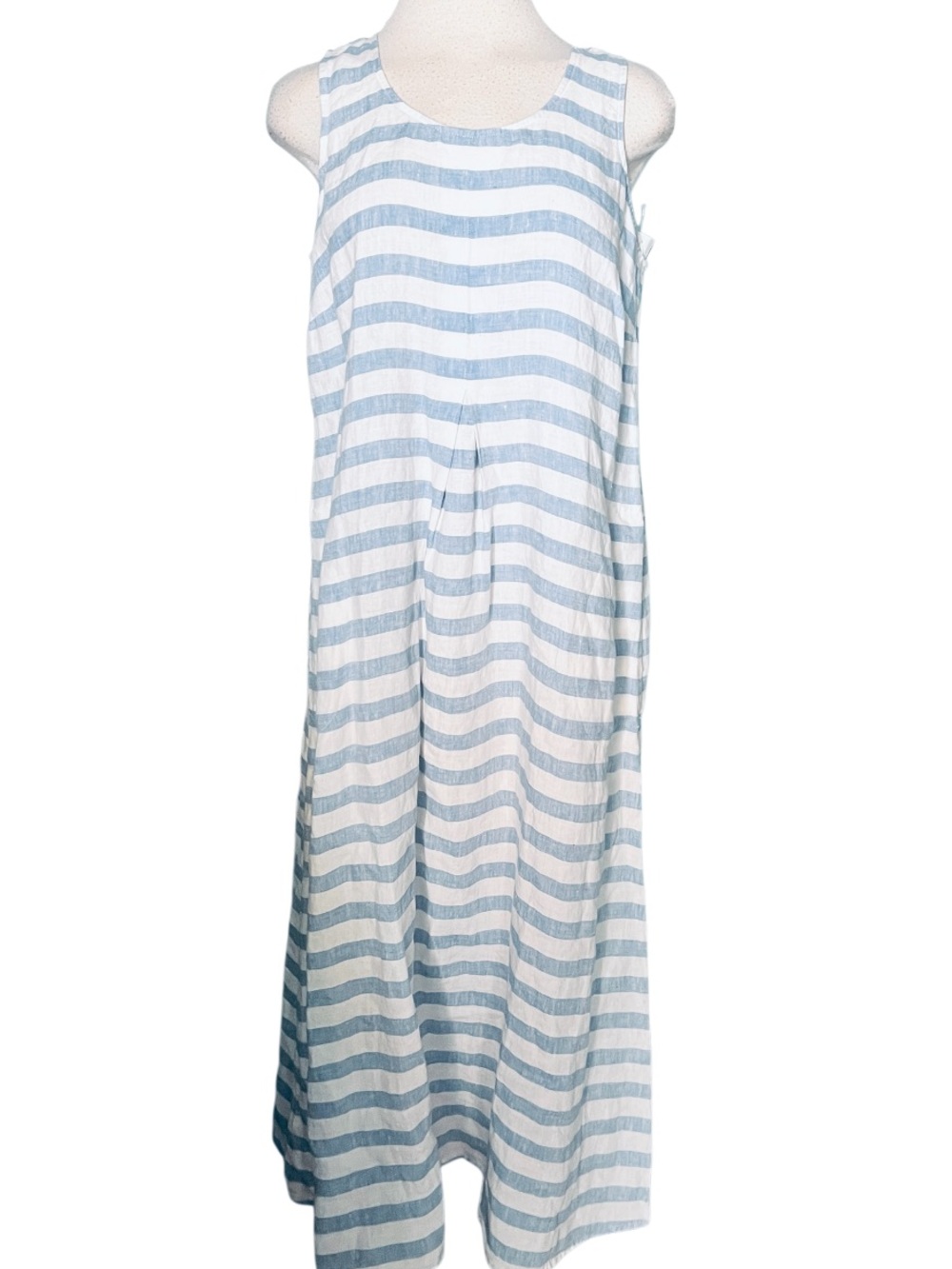 J.Jill Striped Love Linen Maxi Tank Dress. Size Medium - Picture 4 of 9